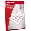 Etykieta bez kleju Kores L4521.10FT Transparent Rectangle