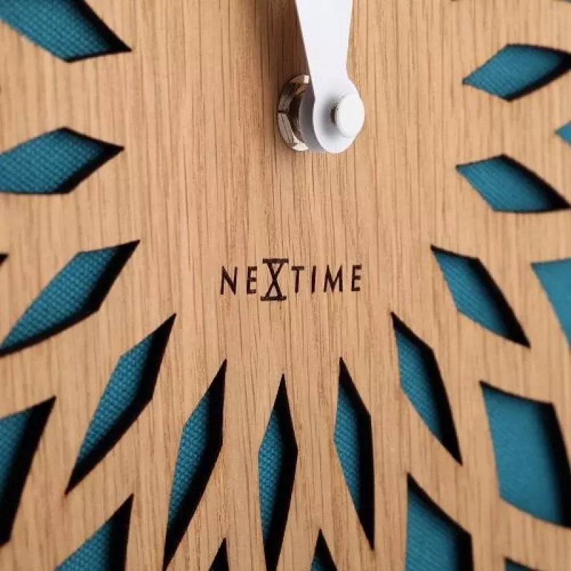 NeXtime klok 3149tq Sun Large, Ø50 cm, Ścienny, Turkusowy