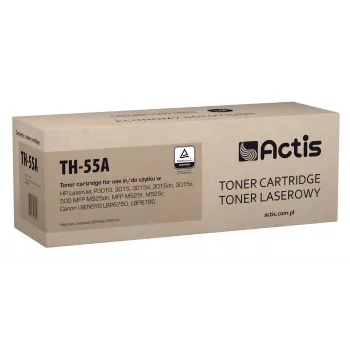 Wkład tonerowy ACTIS TH-55A kompatybilny z HP 55A CE255A / Canon CRG-724, czarny, 6000 stron, pojedyncze opakowanie