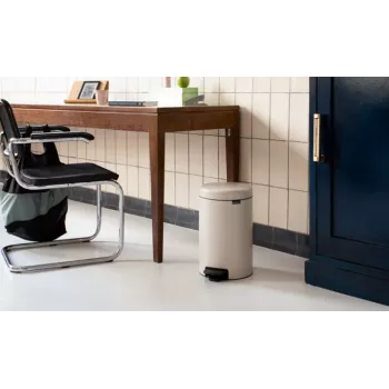 Brabantia NewIcon - 12 l - okrągły - beżowy - Terrace - Belgia - 25,1 cm (149924)
