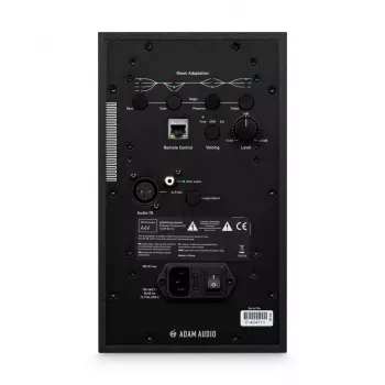 Monitory studyjne ADAM AUDIO A4V Czarny, 2-drożne, 90W RMS, 4-calowy głośnik niskotonowy, wyświetlacz LED, montaż w racku