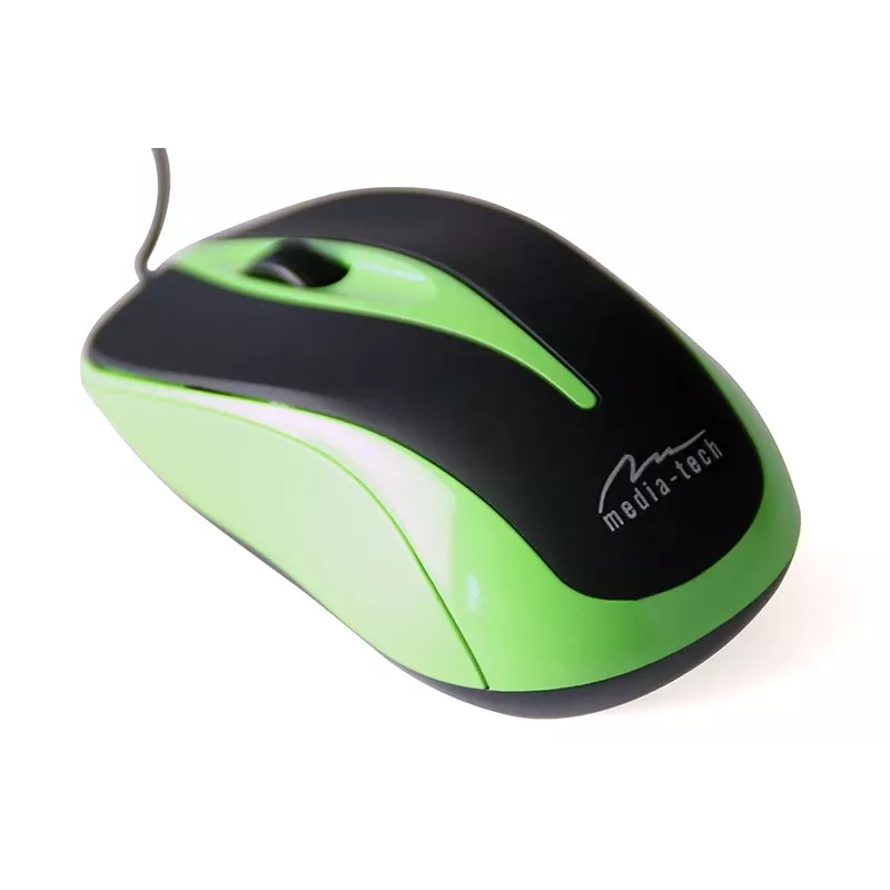 Wiczerwony Optical mysz 800dpi Czarny & green MT1091G