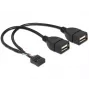 Wewnętrzny kabel USB DeLOCK 83292 0,2 m żeński na żeński