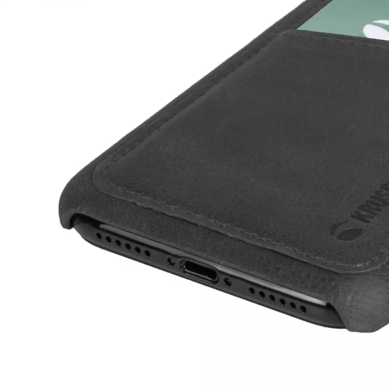 Pokrowiec Krusell Sunne 2 Card Cover iPhone XS Max Czarny