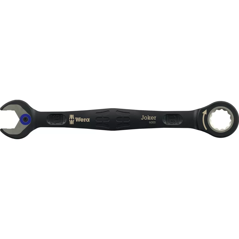 Wera 6000 Joker Black Edition zestaw kluczy płasko-oczkowych z grzechotką, 11 szt.