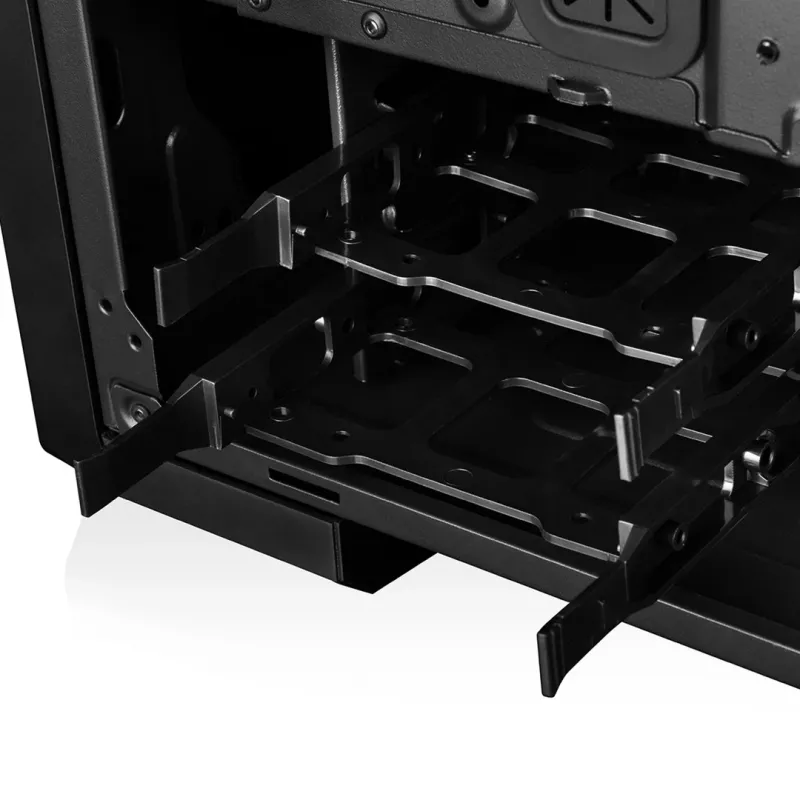 Obudowa PC MODECOM Oberon Pro Midi Tower, szkło hartowane, microATX/ATX, 7 slotów, GPU 395 mm, 2x3,5 cala + 3x2,5 cala zatoki, USB 3.2 Gen1