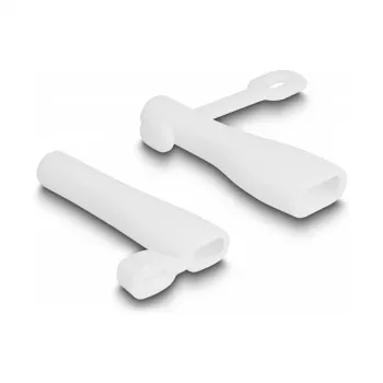 DeLOCK Osłona przeciwkurzowa na USB typu A męski i USB typu C męski zestaw 2 sztuki biały