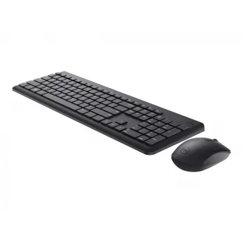 Klawiatura i mysz DELL - KM3322W - ukraiński (QWERTY), pełnowymiarowa (100%), bezprzewodowa, RF Wireless, QWERTY, czarna, mysz w zestawie