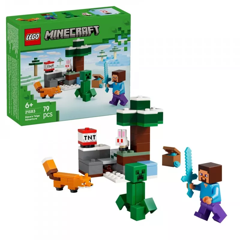 LEGO MINECRAFT 21583 Przygoda Steve'a w tajdze