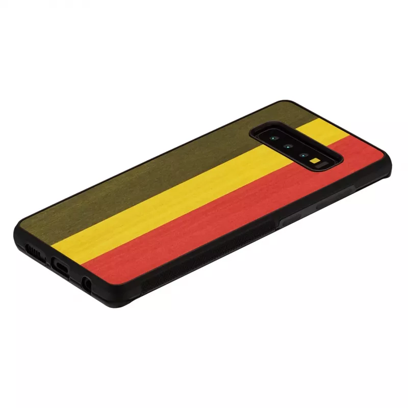 Etui na smartfon Man and Wood dla Galaxy S10 Plus — reggae Czarny ochronne etui