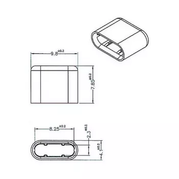 Osłona gniazda DeLOCK 64008 USB Type-C czarna