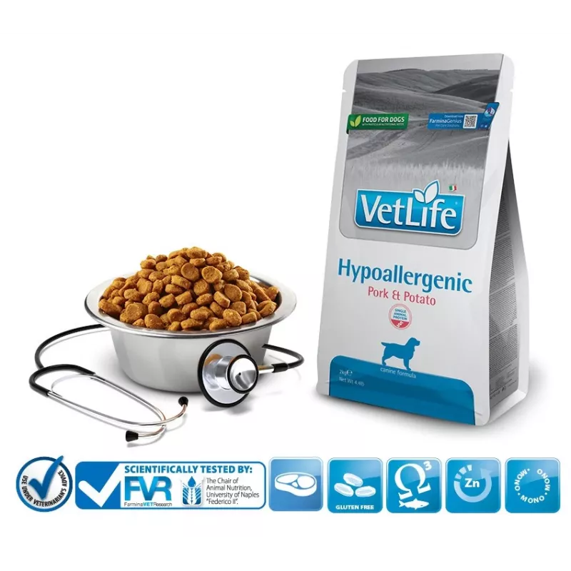 FARMINA Vet Life Hypoallergenic Wieprzowina & Ziemniak - sucha karma dla psów - 2 kg