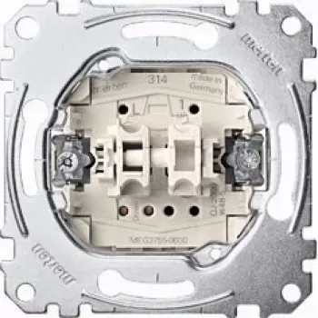 Przycisk Merten MEG3755-0000, 1P, metaliczny, 250 V AC, 10 A