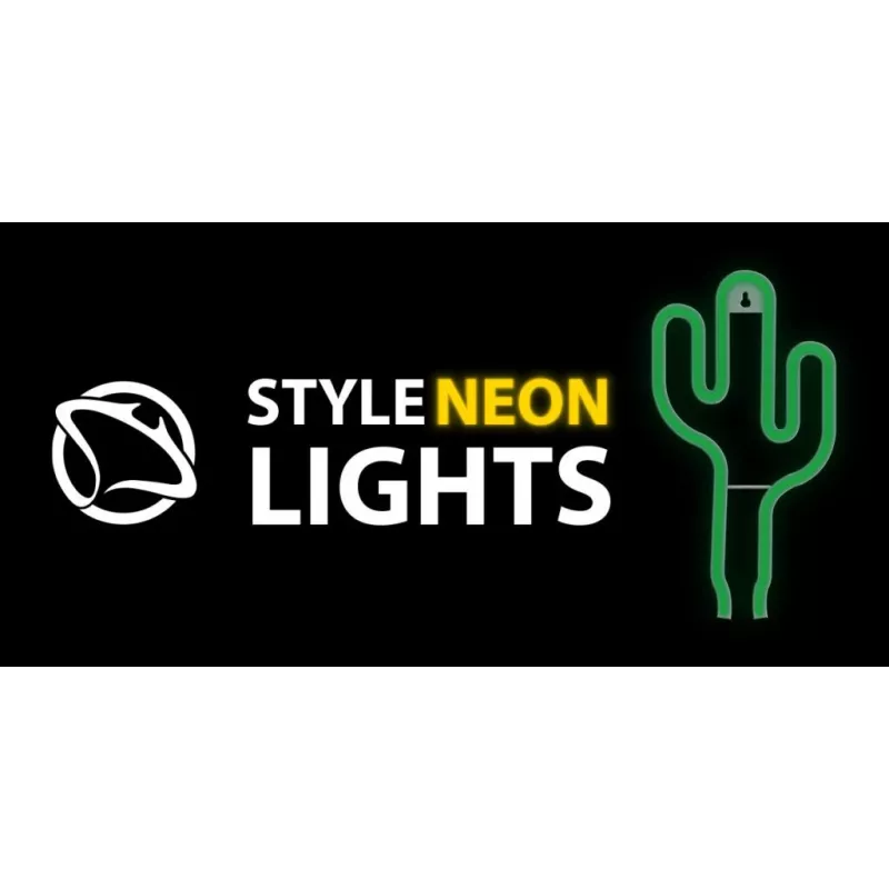 Neon MANTA SNL74GN kaktusowa zieleń — dekoracyjny neon, model SNL74GN