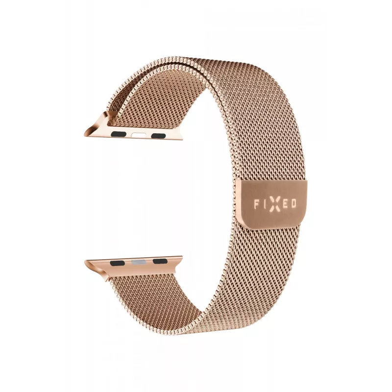 Siatkowy pasek FIXED FIXMEST-436-RG do Apple Watch 38/40/41mm w kolorze różowego złota