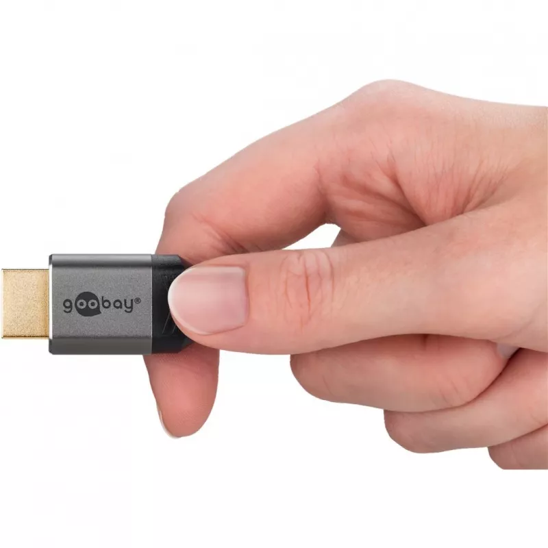 Plus High-Speed-HDMI-Kabel mit Ethernet, 4K @ 60Hz grau, 0,5 Meter
