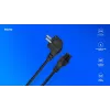 Kabel zasilający Savio Strom IEC 60320 C5 CEE 7/7 3 m czarny złącze C5 wtyczka typu C