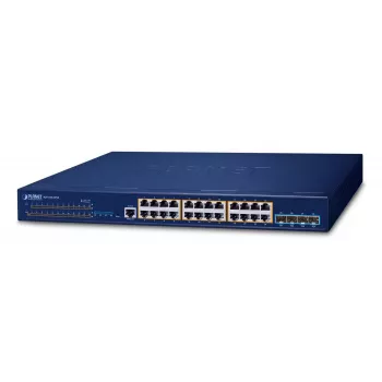 Przełącznik zarządzalny PLANET Layer 3 24-portowy 10/100/1000T Gigabit Ethernet 1U