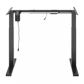 Ergo Office Biurko z Elektryczną Regulacją Wysokości, Szare, Maks. Wysokość 123 cm, 80 kg - bez Blatu, do Pracy Stojącej i Siedzącej, ER-433