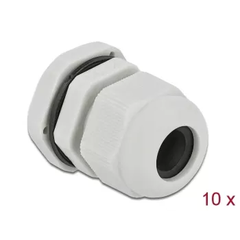 Dławik kablowy DeLOCK 60199 szary plastik 10 szt.