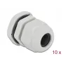 Dławik kablowy DeLOCK 60199 szary plastik 10 szt.