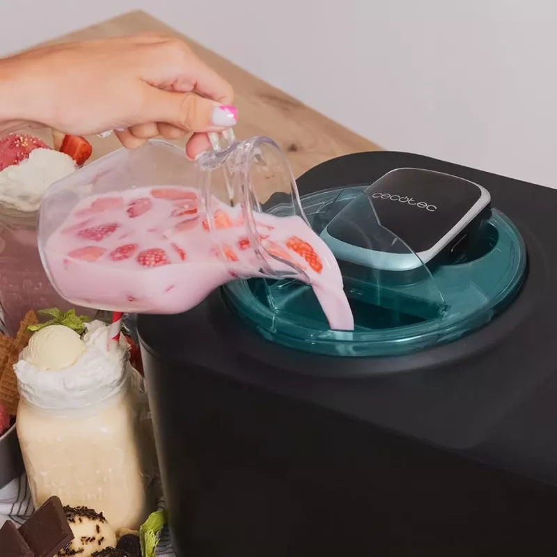 Maszynka do lodów kompresorowa Cecotec 1,2 l 110 W Czarna