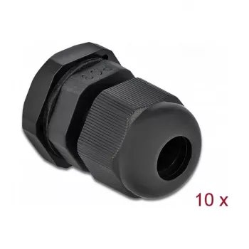 Przepust kablowy DeLOCK 60194 Czarny Plastikowy 10 szt.
