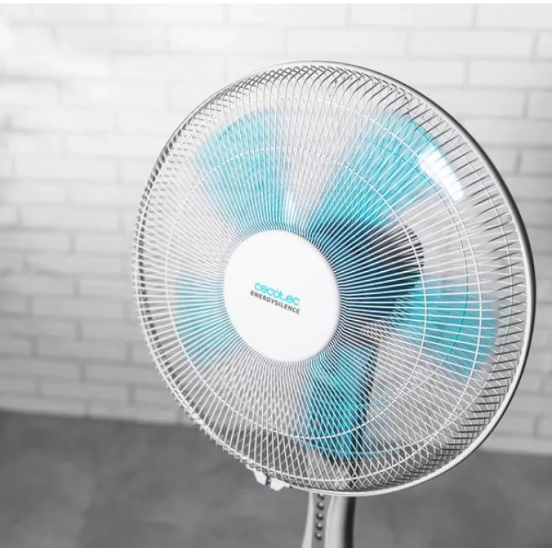 Cecotec EnergySilence 530 Power Connected | Wentylator stojący | Biały | Średnica 40 cm | Liczba prędkości 3 | Oscylacja | 50 W | Pilot zdalnego sterowania