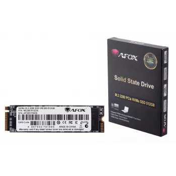SSD M.2 AFOX ME300-512GN 512 GB PCIe NVMe TLC, odczyt 2000 MB/s, zapis 1600 MB/s