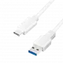 Kabel USB LogiLink CU0174 USB 3.2 Gen 1 1m USB A USB C Biały