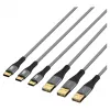 EFB Elektronik zestaw kabli USB-A do USB-C 60W QC 3A 3x2m - cyfrowy/dane (USB-AC-00008)
