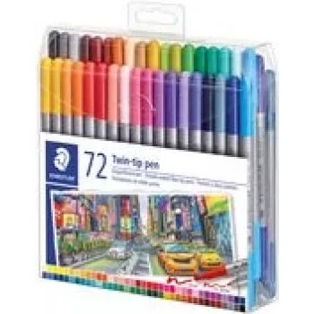 Felt pen Staedtler 3200 Fine/Extra Bold Multicolour 72 szt.