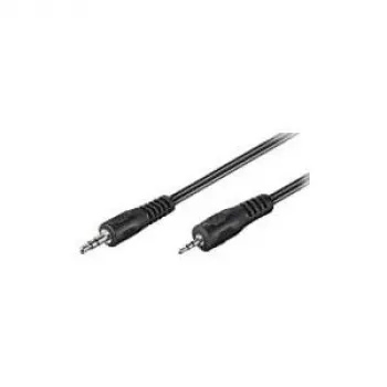 Wentronic Goobay kabel połączeniowy jack-jack, czarny, 2 m - wtyk jack 3,5 mm (3-pin, stereo) > wtyk jack 2,5 mm (3-pin, stereo) (50459)