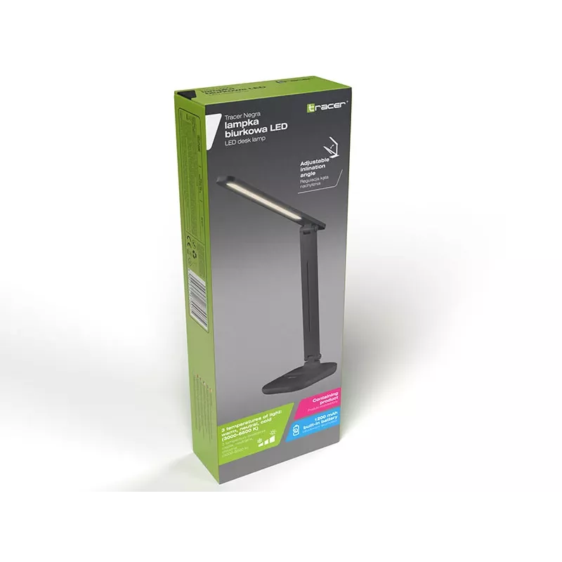 Lampa biurkowa LED Tracer Negra czarna TRAOSW47185