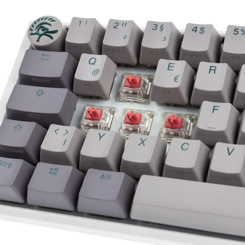 Klawiatura Ducky One 3 SF, gaming, USB, QWERTZ, niemiecka, szara
