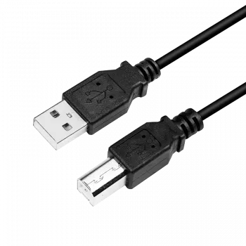 Kabel USB LogiLink CU0007B USB 2.0 2 m USB A USB B Czarny
