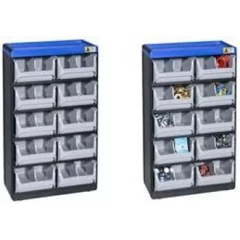 Magazynek na małe części allit VarioPlus Pro 53/20 S x W x G 300 525, modułowy system pojemników magazynowych