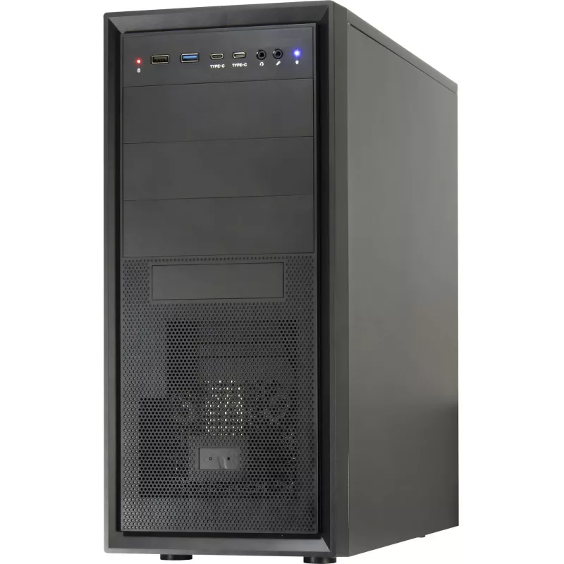 Obudowa komputerowa Inter-Tech ATX IT-8862 Plaid, kolor czarny
