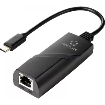 Renkforce RF-TCA-330 Adapter sieciowy 1000 MBit/s USB-C® (USB 3.2 Gen 1), LAN (10/100/1000 MBit/s) (RF-6032274)
