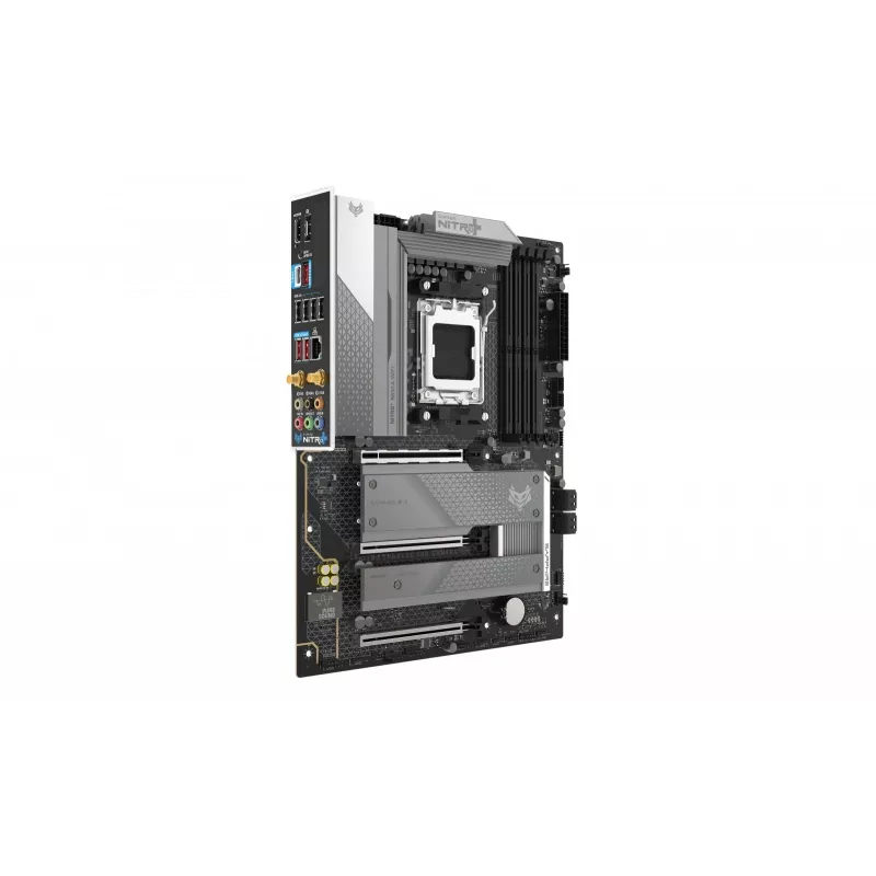 Płyta główna Sapphire NITRO+ B850A WIFI 7 AMD B850 Socket AM5 micro ATX, DDR5, 4 DIMM, 256GB, Wi‑Fi 7, 2.5GbE