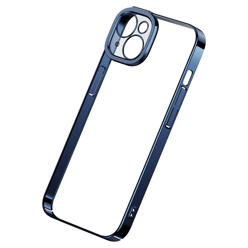 Zestaw etui ochronnego i szkła hartowanego Baseus do iPhone 14 Plus — błyszczący przezroczysty niebieski