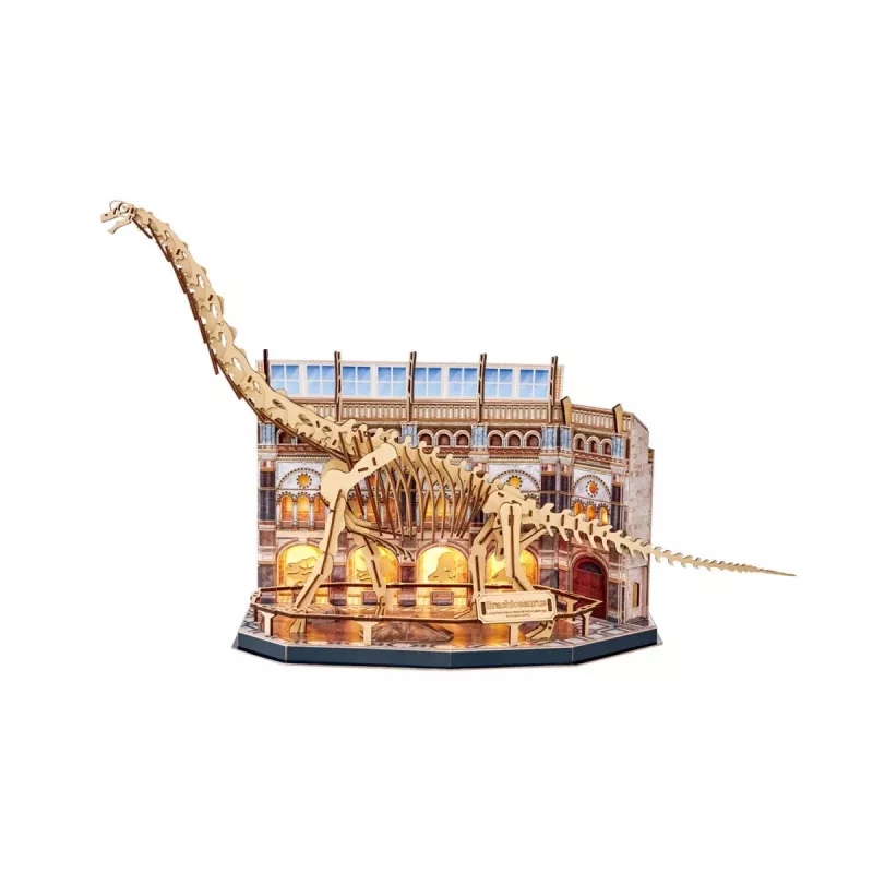 3D LED Puzzle Dante CubicFun NatMus Brachiosaurus 05447 – edukacyjny model do składania z podświetleniem LED