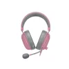 Headset Razer Czarnyshark V2 X przewodowy, binauralny zestaw słuchawkowy do gier, 3.5 mm, wirtualne 7.1, 32 Ω, piankowe poduszki nauszne, różowy