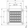 SCHROFF 19\-Półka rack, stacjonarna, 75 kg - 19\FACHB.STAT.600B 900T 7021 (22117844)