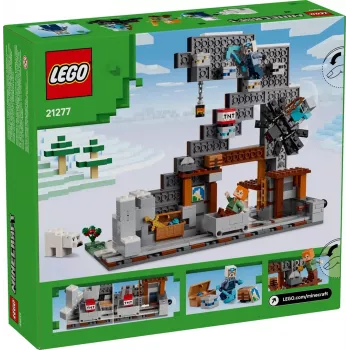 Zestaw konstrukcyjny LEGO Minecraft Kopalnia Kilof 21277 — 530 elementów, 3 minifigurki, wiek 8+