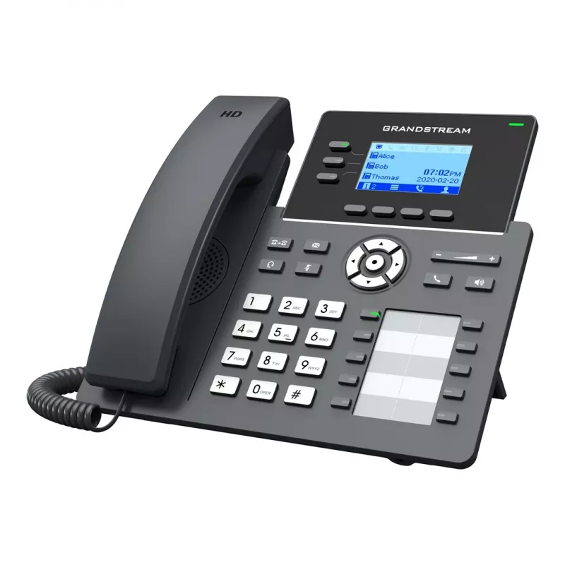 Grandstream Networks GRP2604P Telefon IP Czarny 3 linie LCD