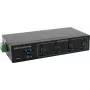 USB 3.2 Hub Exsys EX-11224HMVS — 4-portowy hub Gen1 z kablem USB i zestawem montażowym na szynę DIN