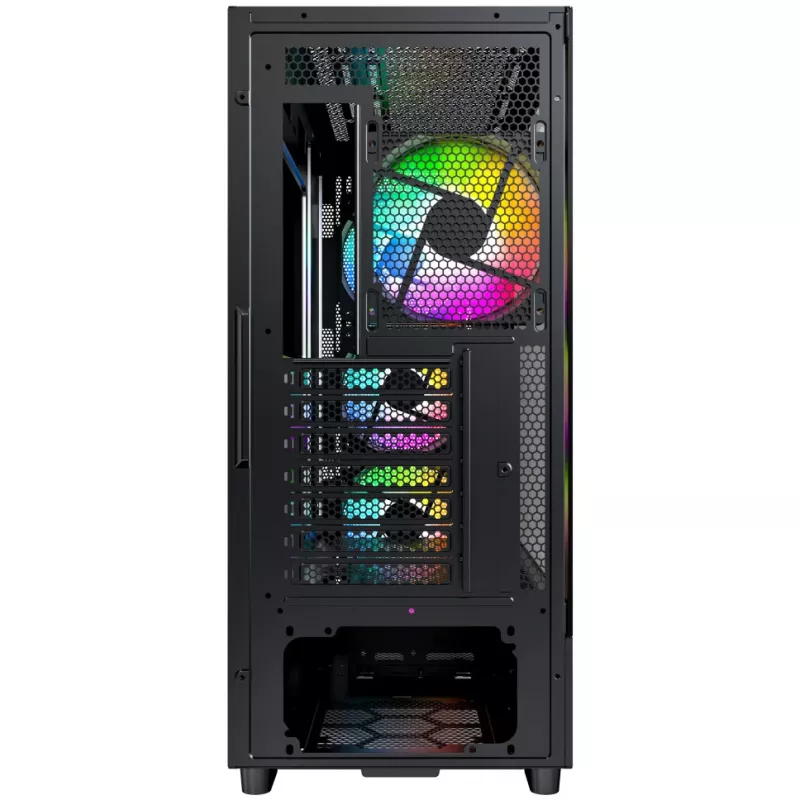 Obudowa komputerowa Montech X5 Midi Tower Czarna ATX 3x wentylatory 140mm
