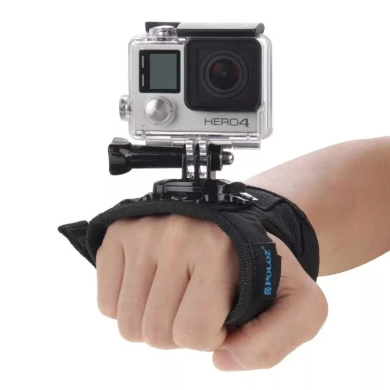 Puluz pasek na nadgarstek do kamer sportowych z obrotem 360° — kompatybilny z GoPro HERO 7/6/5/4/3/2, SJCAM, Xiaomi