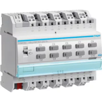 KNX Schalt-/Jalousieausga. 10-kanałowy 16A TYA610C (TYA610C)